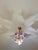 Vintage Italian Murano Style Hand-Painted Pink Floral Pendant Light, Romantic Glass Blossom Chandelier, Dramatic Ceiling Shadow Display For Sale - Image 12 of 17