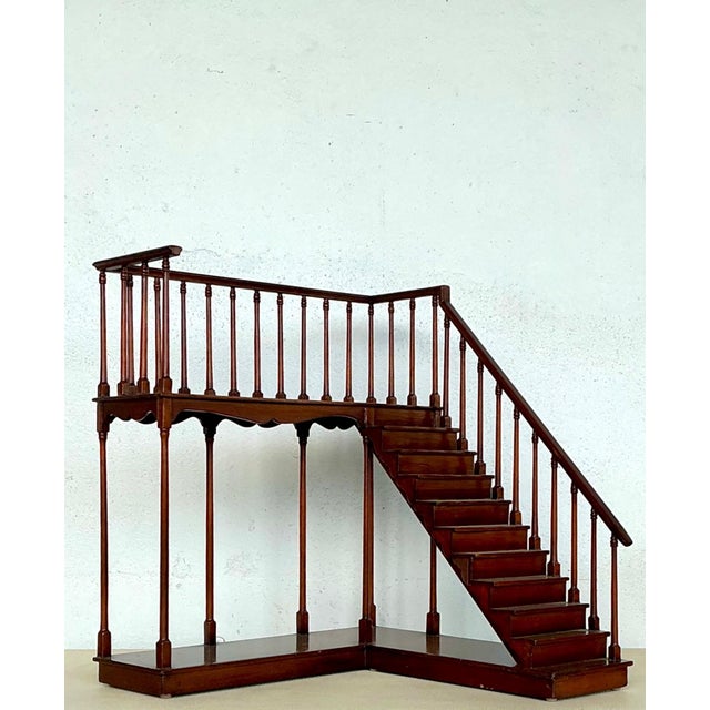 English Vintage Wooden Staircase Architectural Model For Sale - Image 3 of 17
