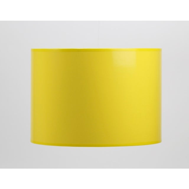 High Gloss Yellow Drum Lamp Shade Chairish