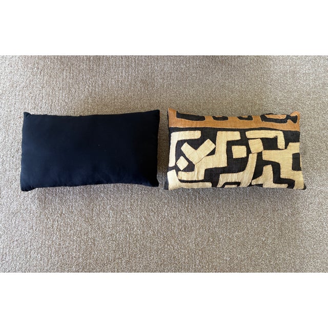 Kuba Cloth Pillows Set For Sale - Image 4 of 5