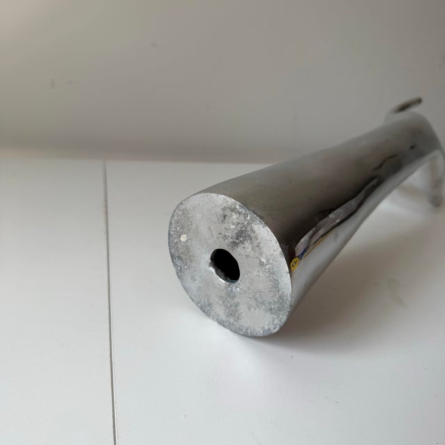 1990s Cast Aluminum Chrome Hand Sculpture For Sale - Image 9 of 9