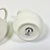 White 1989 Vintage English Americana Wedgwood for Ralph Lauren Le Blanc Claire Creamer & Covered Sugar For Sale - Image 8 of 9