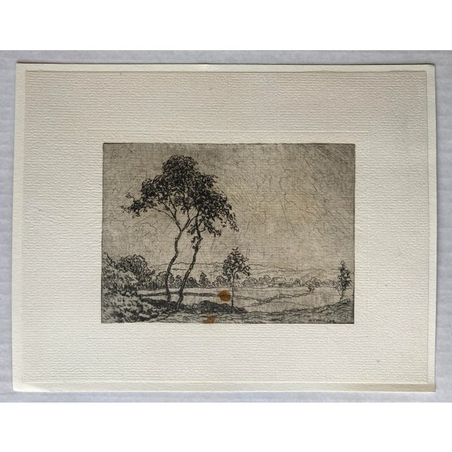 Antique Addison Millar Landscape Etching | Chairish