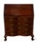 Vintage Maddox Chippendale Style Mahogany Serpentine Drop Front Secretary Desk For Sale - Image 12 of 12