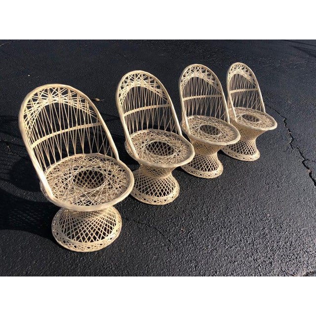 1970s Woodard Spun Fiberglass Patio FurnitureSet of 5 Chairish