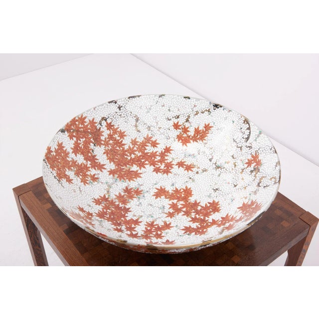 Japanese Hand-Painted Ceramic Bowl For Sale - Image 8 of 10