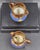 19th Century English Copper Lustreware Cobolt Blue Enamel Bands & Hand-Painterd Motifs 6 Piece Set For Sale - Image 12 of 18