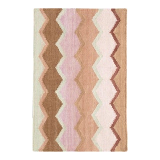 Kit Kemp for Dash & Albert Safety Net Earth Woven Wool Rug, 8' 6" x 11' 6" For Sale