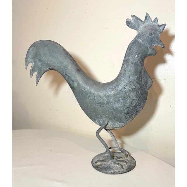 Up for sale is a rare antique handmade forged steel Folk Art Rooster statue. It's made out of thick pieces of steel and...