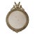 Large 1940s Brass Round Eagle Wall Picture Frame For Sale