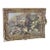 Grand Floral Splendor – Ornate Gilt Frame Still Life Painting With Elaborate Gold Leaf Details For Sale