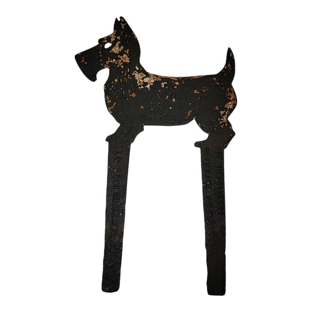 1927 Pennsylvania Stamped Cast Iron Scottie Dog For Sale