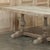 Grand Italian Rustic Trestle Table in Stripped Oak For Sale - Image 12 of 18