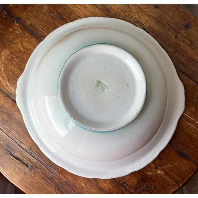 Antique Swinnerton’s Hanley England Earthenware Wash Basin For Sale - Image 10 of 12