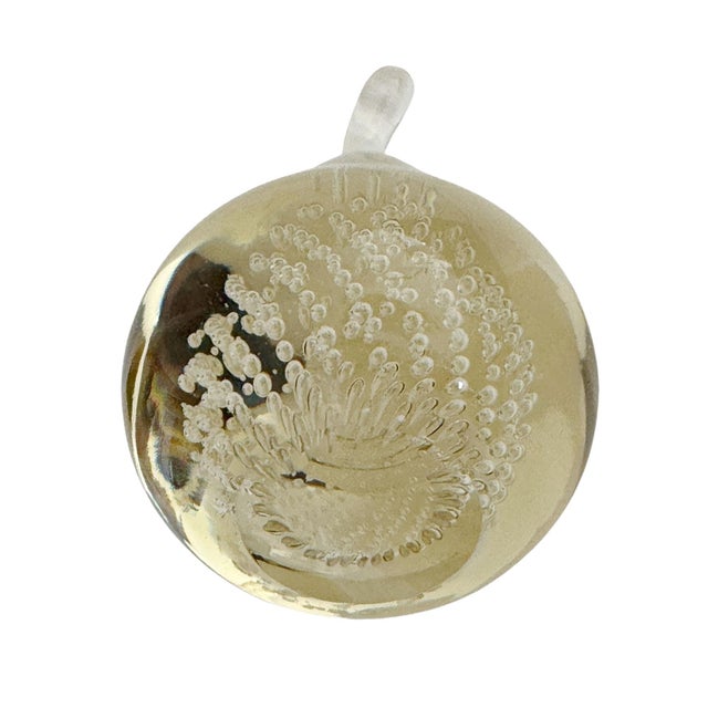 Glass Gold Murano Pear For Sale - Image 7 of 7