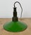 Industrial Green Enamel Military Pendant Lamp with Cast Aluminium Top, 1960s For Sale - Image 14 of 18