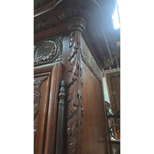Normandy Oak Bedroom Set, 1890, Set of 4 For Sale - Image 4 of 13