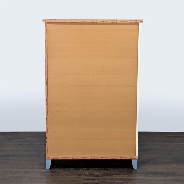 Alf Italia Contemporary 5-Drawer Light Wood Dresser With Silver Handles For Sale In San Francisco - Image 6 of 10
