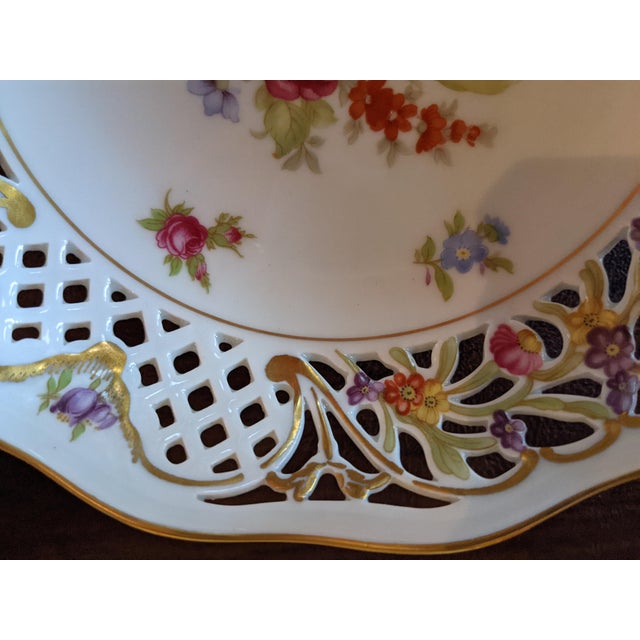 Meissen Porcelain Antique Meissen Hand-Painted Bowl For Sale - Image 4 of 11