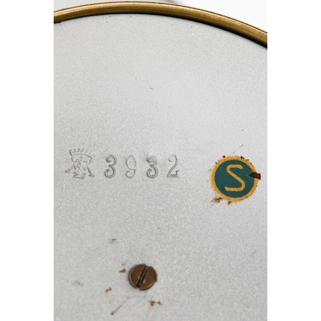 Scandinavian Modern Table Lamp in Brass and Wood, 1940s For Sale - Image 3 of 7