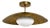 Mid Century Brass Disk Chandelier, Milk Glass Globe Pendant Light, Handmade Italian Modern Ceiling Fixture, Brass Semi Flush Light For Sale