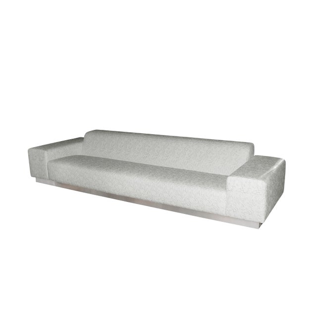 Alice Arabesque White Eco-Leather Sofa from VGnewtrend For Sale - Image 4 of 4