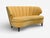 Mid-Century Modern Finnish Modern, Settee or Sofa, Fabric, Wood, Finland, 1940s For Sale - Image 3 of 10