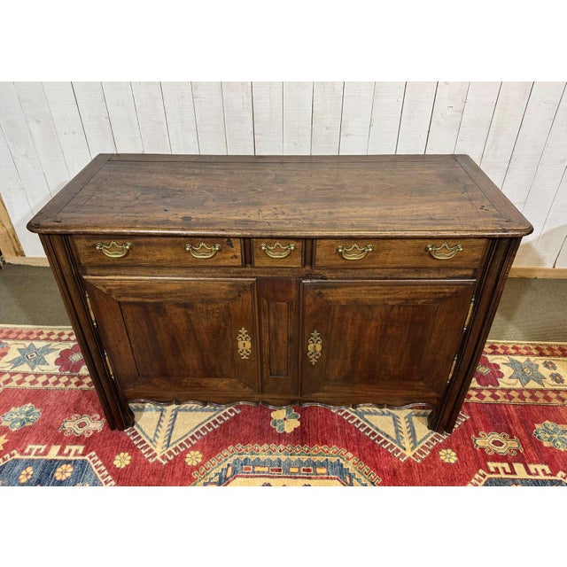 Antique Malouin Mahogany and Poplar Buffet, 1800s For Sale - Image 3 of 18