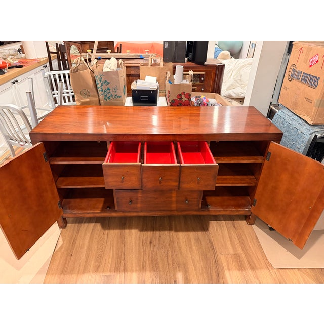 Contemporary Mitchell Gold + Bob Williams Sideboard / Credenza – 60" – Solid Wood For Sale - Image 3 of 8