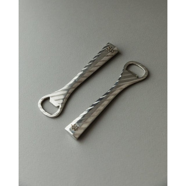 Vintage Silver-Plated Bottle Openers, Set of 2 For Sale - Image 10 of 11