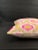 Pink and Golden Yellow Velvet Ikat Pillow Cover For Sale - Image 4 of 5