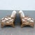 A striking pair of vintage David Francis lounge chairs, showcasing iconic Chippendale-inspired rattan craftsmanship with...