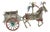 Large Vintage Italian Handmade Silver Carretto Siciliano Carriage with Enameled Parts, Sicily, 1980s For Sale