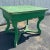Kelly Green Painted French Farmhouse Extension Dining Table For Sale - Image 10 of 13