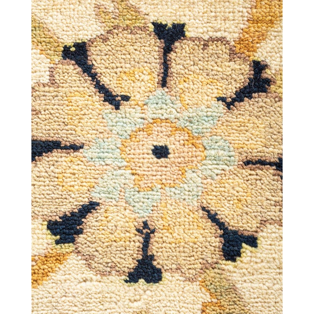 Traditional Eclectic, One-of-a-Kind Hand-Knotted Area Rug - Ivory, 9' 2" x 11' 8" For Sale - Image 3 of 8