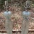 Vintage Murano Attributed Art Glass Table Lamps With Polished Nickel Hardware - a Pair For Sale - Image 10 of 12