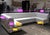 White Tufted Chesterfield-Style L-Shaped Sectional Sofa | 3-Piece Pleather Corner Booth Seating For Sale - Image 4 of 9