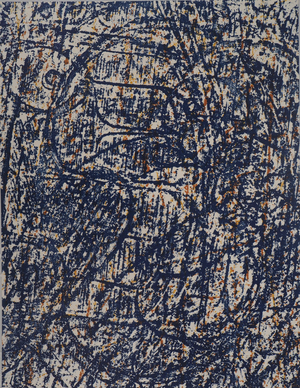 Max Ernst, Les Oiseaux bleus, Lithograph