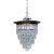 1970s Italian Silver Upside Down Layered Cake Chandelier For Sale