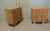 Art Deco Bedside Lockers in Golden Ash, 1920, Set of 2 For Sale - Image 4 of 7
