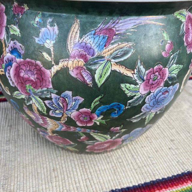 1970s Chinese Porcelain Jardiniere Planter For Sale - Image 4 of 12