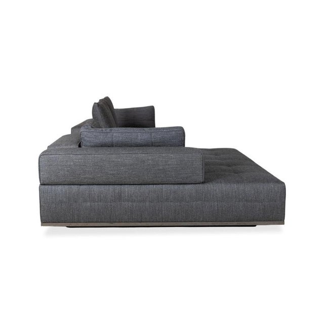 Lawrence Corner Sofa in Grey Fabric from Minotti For Sale - Image 10 of 13