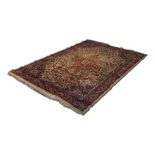 Middle Eastern Modern Red and Beige Rug, 1980s For Sale