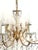 Metal Brass and Lead Crystal 8-Light Chandelier, 1960s For Sale - Image 7 of 15