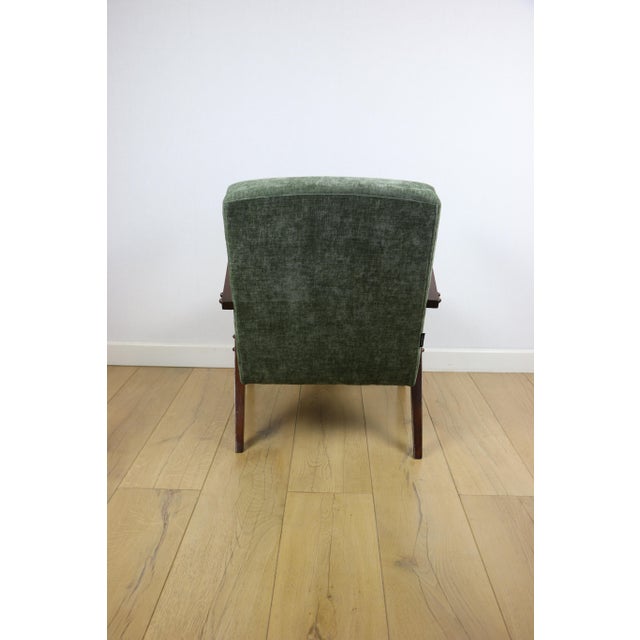 Vintage Loft Armchair in Olive Green with Finish, 1970 For Sale - Image 6 of 10