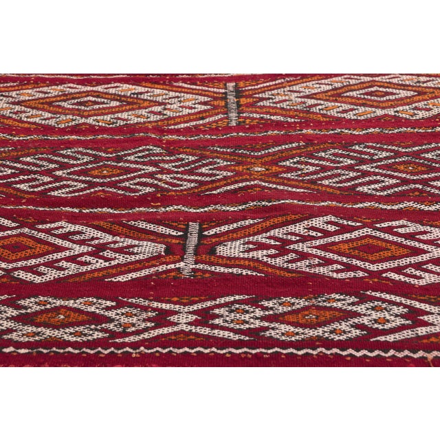 Late 20th Century Vintage Zemmour Moroccan Kilim Rug, 02'08 X 27'00 For Sale - Image 5 of 10