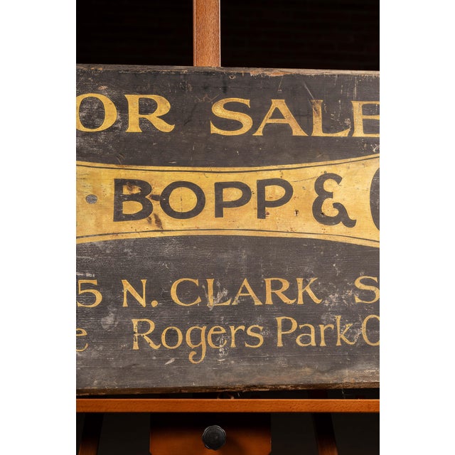 American Aj Bopp and Co Painted Wood Trade Sign, C. 1920s For Sale - Image 3 of 6
