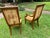 1960s Vintage 1970s Weiman / Warren Lloyd Neoclassical Armchairs With Original Gold Hardware - A Pair For Sale - Image 5 of 14