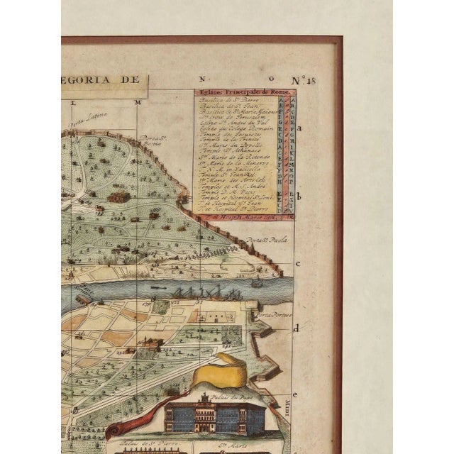 Plan of Rome From "Atlas Historique", France, 1718 For Sale - Image 4 of 8
