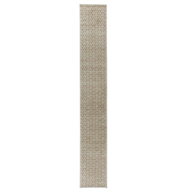 Modern “Chromosomes” Geometric Wool Runner by Doris Leslie Blau For Sale